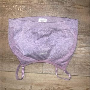 Light purple lavender gymshark sports bra